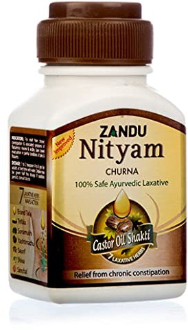 ZANDU Nityam Churna Laxatif ayurvédique sans danger pour les plantes 100 g