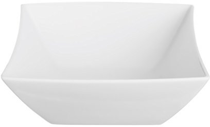 Excelsa Ciotola Quadra in Porcellana, cm 8 X 7.5, Bianco