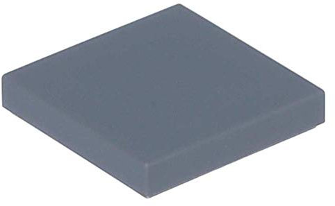 LEGO City - 20 tiles, 2x2 studs, in new dark grey - flat surface - 3068