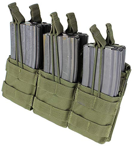 Condor Magazintasche Triple Stacker Open Top M4 Oliv, Oliv
