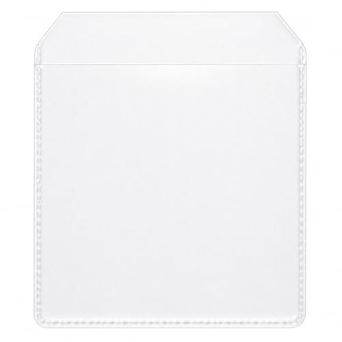 Dragon Trading - 200 fundas de plástico transparente con solapa para CD, DVD y Blu-ray, fundas protectoras de alta resistencia de 100 micras para almacenamiento de CD, DVD y Blu-ray, cubiertas de
