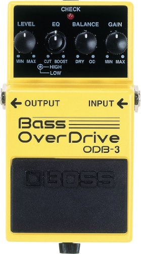 Pedal BOSS ODB-3 Bass Overdrive — Crujientes efectos de saturación para bajo