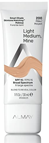 Almay Smart Shade Makeup SPF 15 Foundation Makeup 1fl oz (200 light/medium