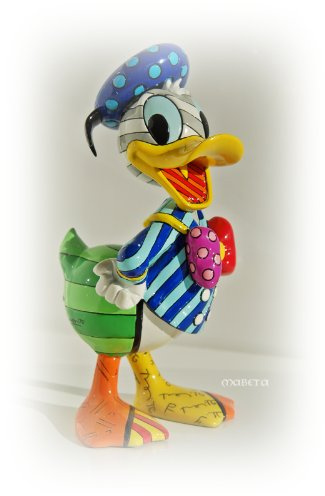 Britto Figura de Pato Donald, Diseñada por Romero, Disney, Art Pop, Enesco