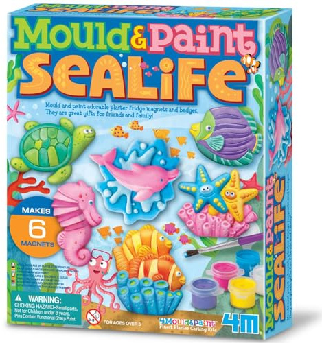 4M Sealife Mould and Paint, 13 Piece Set