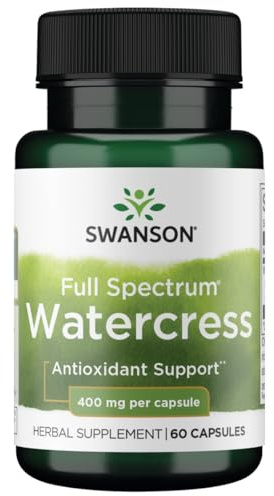 Swanson Full Spectrum Watercress 400 Milligrams 60 Capsules