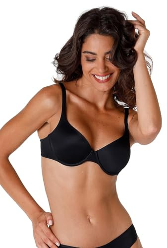 Lovable Reggiseno con Ferretto Leggermente Imbottito Invisible Lift Donna, Nero, 34 / 3B