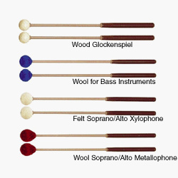 Studio 49 S7 Wool Head Soprano/Alto Metallophone Mallets