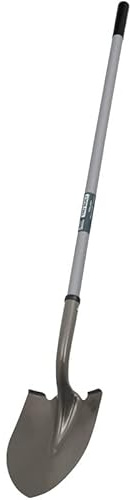 Truper 31213 Tru Built 47-Inch Round Point Shovel, Long Handle, Fiberglass
