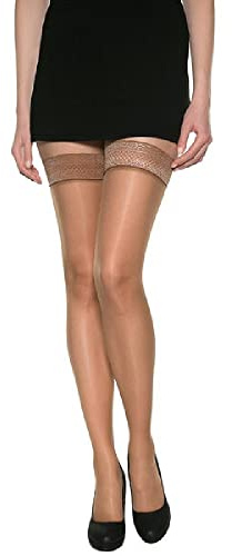 Dim Beauty Resist - Bas autofixants - 20 DEN - Femme - Marron (Cannelle) - FR: 3 (Taille fabricant: 3)
