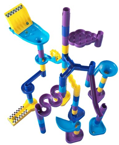 Discovery Toys MARBLEWORKS Marble Run Starter | Kid-Powered Learning | STEM Educational Building Block Toy Learning & Childhood Development 5 Years Old and Up