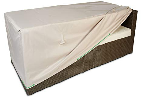 Cov'Up Housse de Protection de canapé de Jardin 130 x 75 x 60 cm, Taupe