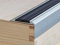 ANODISED Aluminium Anti Non Slip Stair Edge Nosing Trim 900mm x 46mm x 30mm A38, Silver