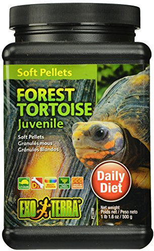 Exo Terra Soft Pellets Reptilienfutter für Junge Waldschildkröten 500 g, 1er Pack (1 x 500 g)