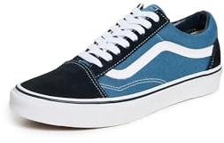 Vans Old Skool (Suede/Canvas), Zapatillas Deportivas Hombre, Azul Blue Navy, 40.5 EU