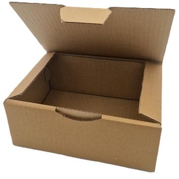 10 Boites Postales à tirettes marrons : 250 X 200 X 100 mm Petite Cannelure