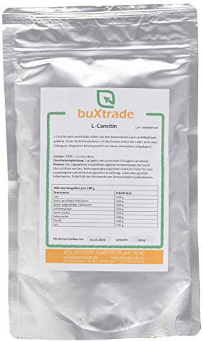 250 g L-Carnitin Base 100% reines Pulver Aminosäure | Buxtrade