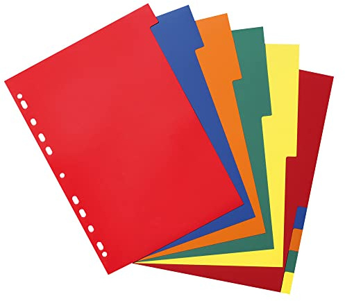 Herlitz Ringbuch-Register A4, 10-teilig PP-Folie, Eurolochung