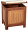 STILISTA Auflagenbox 61 x 55 x 43 cm, FSC®-zertifiziertes Shorea-Hartholz, inkl. Kissen, geölt