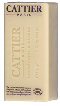 Cattier Seife mit weißer Heilerde und Bio-Sheabutter, für Gesicht und Körper, 3er Pack (3 x 150 g)