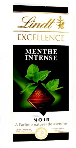Lindt - Tablette EXCELLENCE Noir Menthe Intense - Chocolat Noir, 100g