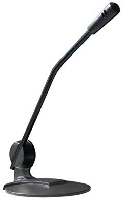 Ewent Microfono Multimediale Direzionale, Mini-Jack Stereo da 3,5 mm, Nero