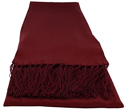 Michelsons of London Silk Narrow Dress Scarf (Wine)