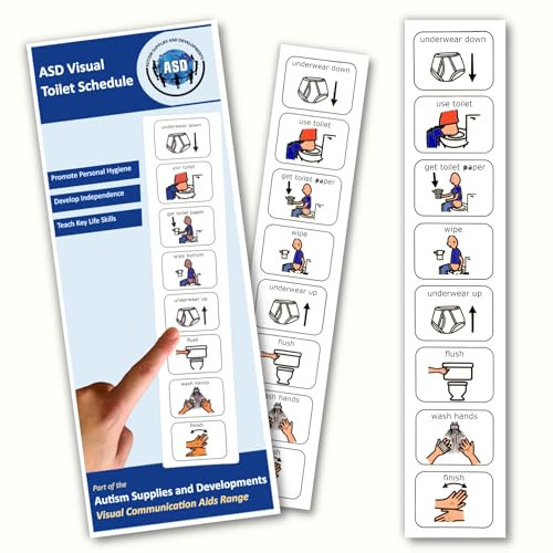 Potty Training Visual Aid Kids – Teaches Kids to Use the Toilet – SEN –Autism Learning Resources -Visual Timetable for Autistic Children – Flash Cards