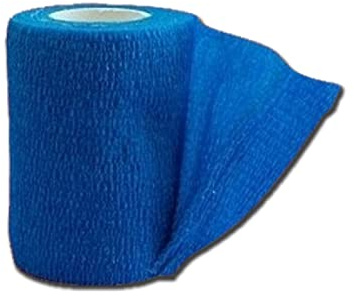 Gima 34738 Benda Elastica Coesiva Tnt, 4.5m x 7.5 cm, Blu