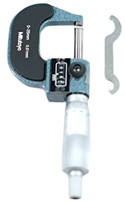 Mitutoyo 193-101 Zählwerk-Bügelmessschraube, 0-25 mm