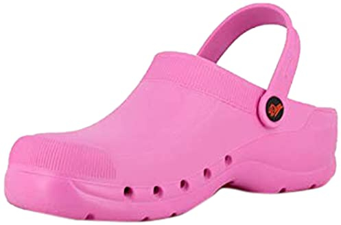 DIAN Eva Colore Rosa Taglia 35, Zoccolo di Lavoro per la Salute e l'ospitalità Unisex Certificato CE EN ISO 20347 Marca, Rosa, 35 EU