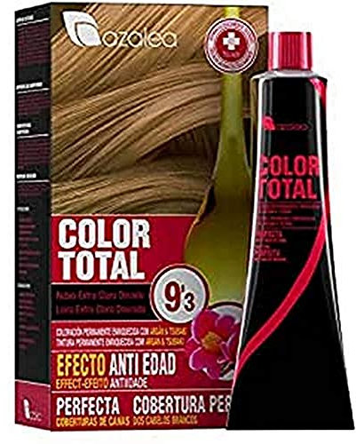 ALEA - Tinte Pelo Mujer - Color Total - Nº 9.3 - Rubio Extra Claro Dorado - Coloración Permanente en Crema - Aceite Argán y Tsubaki - Cobertura Total de Canas - Aclara 3 Tonos en Cabellos Naturales