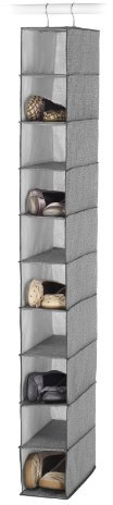 Whitmor 6283-112 Hanging Shoe Shelves - Crosshatch Gray