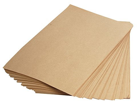 Clairefontaine 3708C Packung mit 250 Blatt Kraftpapier (90g, DIN A4, 21 x 29,7 cm, ideal für Kunstprojekte und zum Einpacken) braun