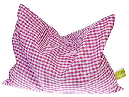 Miniblings Herbal Herb Pillow Cushion Health 24X19cm Checkered Squares White Purple