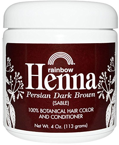 Henna 100% botanique Couleur des cheveux et revitalisant - Recherche de Rainbow