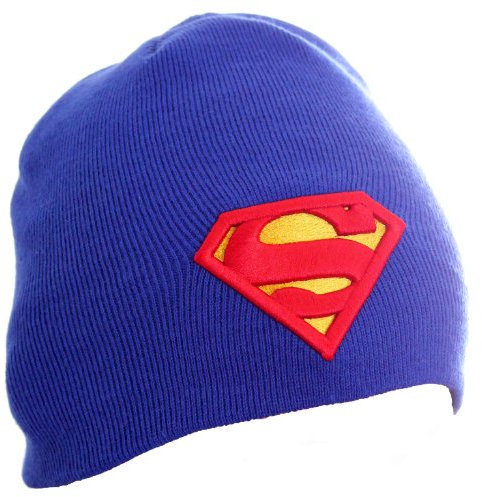 Superman Classic Logo Beanie (blau)