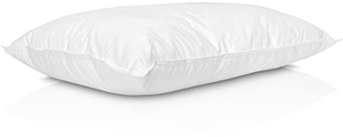 Pillux Cuscino 100% in Piuma D'Oca (Cotone Biologico) per estremo Comfort - Made in Italy