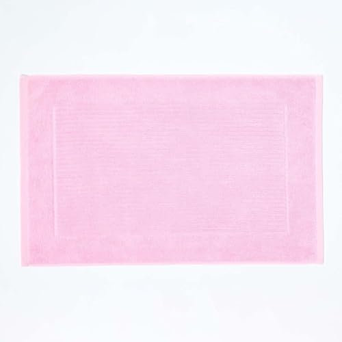 Homescapes Frottee Badvorleger Imperial 50 x 80 cm rosa, Duschvorleger aus 100% Baumwolle in Hotel Qualität