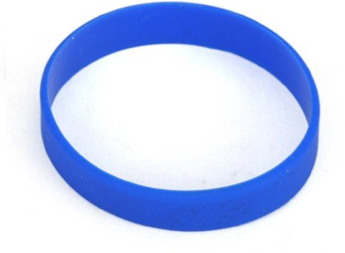 Hoerev en blanco de silicona pulseras, pulseras de silicona, 10pcs,Azul,Circunferencia de 160mm XXXS