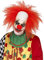 Smiffys Clownsperücke, Deluxe, Rot, mit Glatze