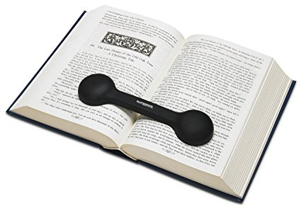 Bookmark/Weight-Page Holder-Holds Books Open and in Place-Black-by Superior Essentials