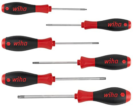 Wiha Schraubendreher Set SoftFinish® (07155) 6 tlg. I Schraubenzieher Satz für Alltag, Handwerk, Industrie I Schraubwerkzeug TORX