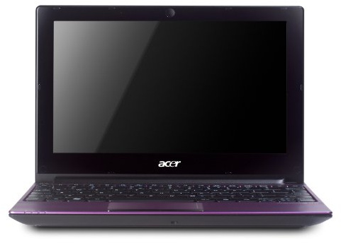 Acer Aspire One D260, 10.1 Netbook, Intel Atom Processor N450, 1GB, 160GB, Windows 7 Starter 32-bit, Up to 4hrs battery life, Purple