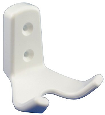 SIRO 0417/K10 Mantelhaken Amun Breite 57 mm, Höhe 62 mm, Kunststoff weiß