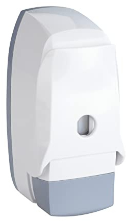 WENKO Dispenser disinfettante da muro Assolo - ricaricabile Capacità: 0.45 l, Plastica, 9.5 x 20.5 x 10.5 cm, Bianco