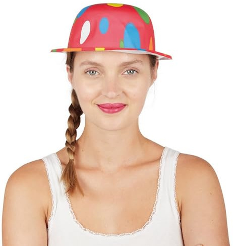 P'tit Clown Sombrero de melón rojo con peso
