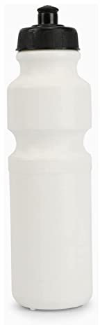 Splay Sports Water Bottle - 750ml Capacity, Lightweight and Durable Plastic, BPA-Free with Leakproof Valve, Sports Activities - Cycling, Jogging, Football, Cricket - White