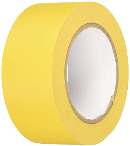BONUS Eurotech 1BL23.42.0050/033A# Ruban PVC pour marquage au sol, adhésif à base de caoutchouc, largeur 50 mm, longueur 33 m, épaisseur 0,17 mm, jaune