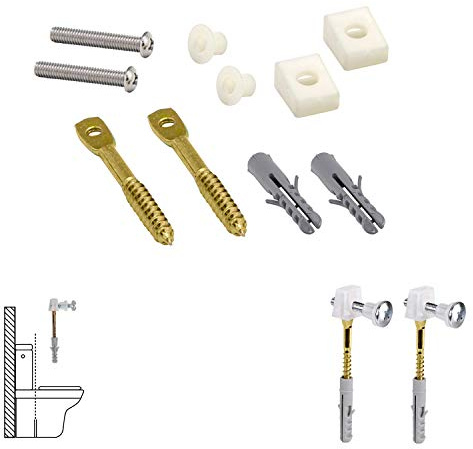 Kit Sanitario Fijación Wc Horizontal 5x70 mm. (2 Piezas)